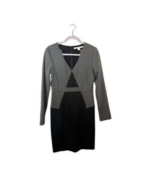 Diane Vonfurstenberg Colorblock Suit Dress Long Sleeve Size 8